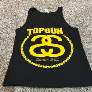 Top Gun Black and Yellow Tank Top